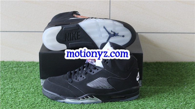 Authentic Air Jordan 5 Retro Blackmetallic